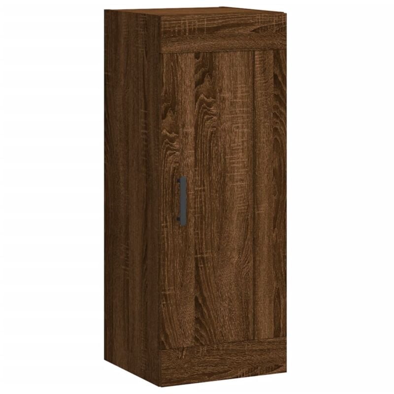 foto del prodotto mobile a parete rovere marrone 34,5x34x90 cm legno multistrato vidaxl