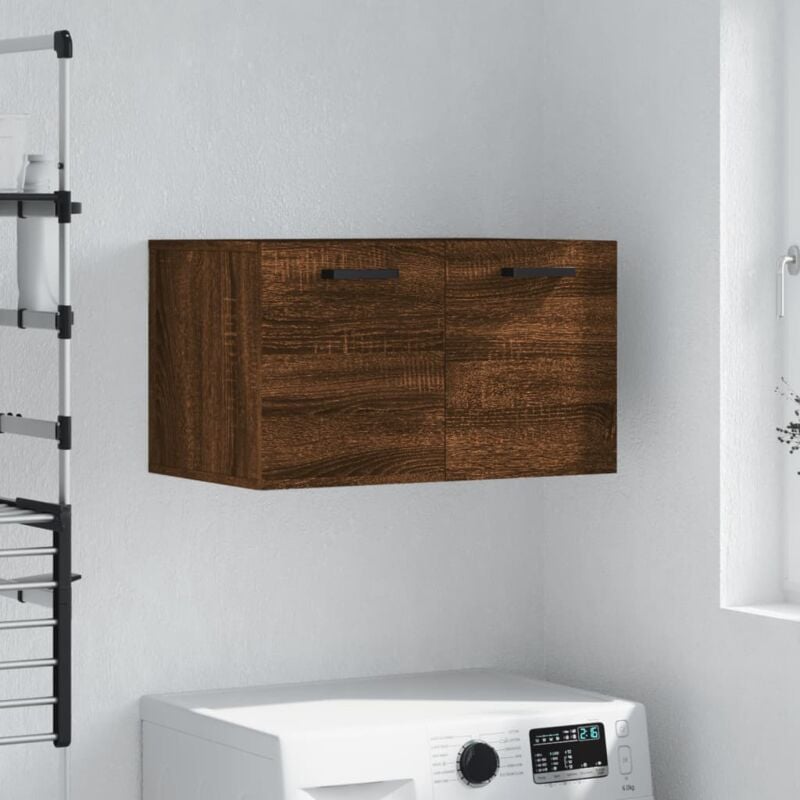 foto del prodotto mobile a parete rovere marrone 60x36,5x35 cm legno multistrato vidaxl
