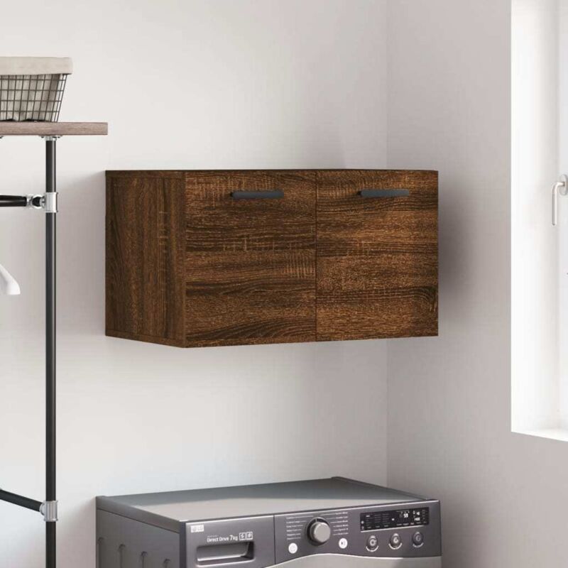 foto del prodotto mobile a parete rovere marrone 60x36,5x35 cm legno multistrato vidaxl