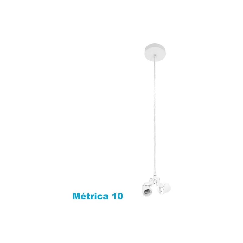 foto del prodotto mobile a sospensione 3xe27 white m10 regx10x10 cm