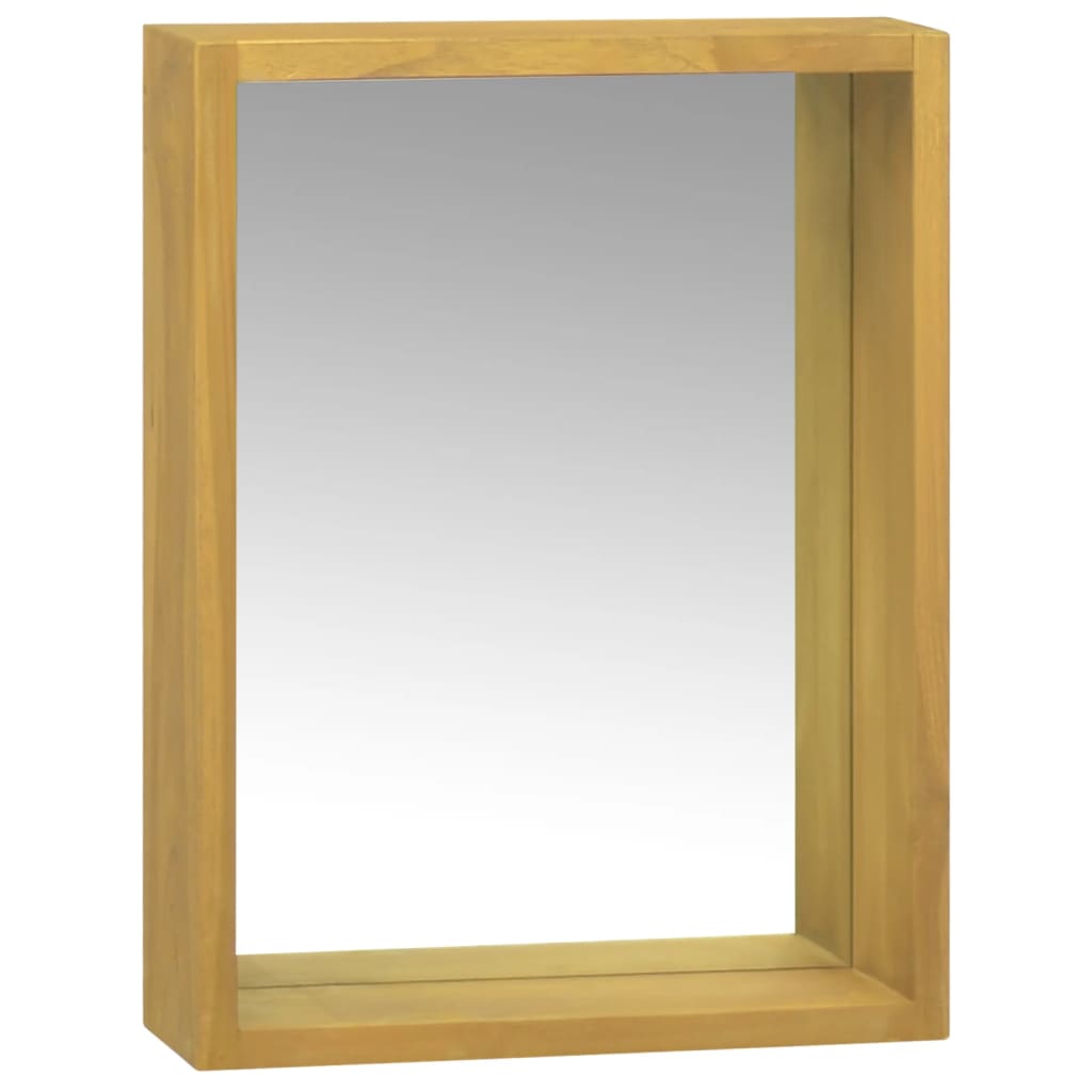 foto del prodotto mobile a specchio 30x10x40 cm in legno massello di teak vidaxl
