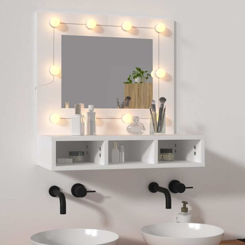foto del prodotto mobile a specchio con led bianco 60x31,5x62 cm vidaxl