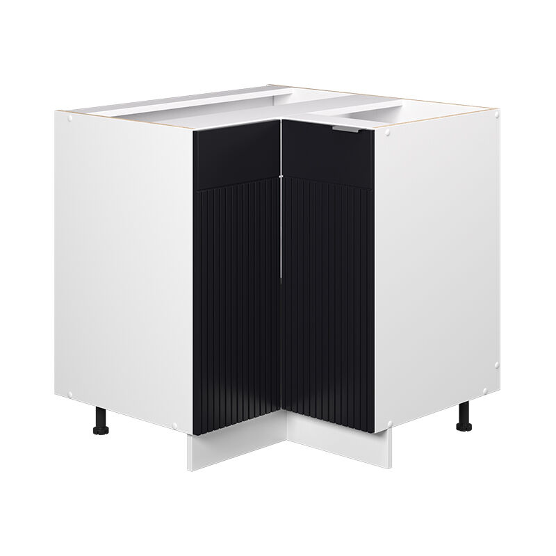foto del prodotto mobile ad angolo cucina fame line, nero a righe, 80.5 cm senza piano di lavoro vicco