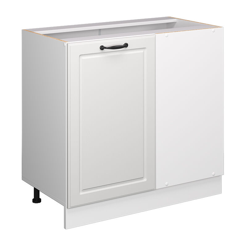 foto del prodotto mobile ad angolo cucina r line, bianco casa di campagna, 86 cm senza piano di lavoro vicco