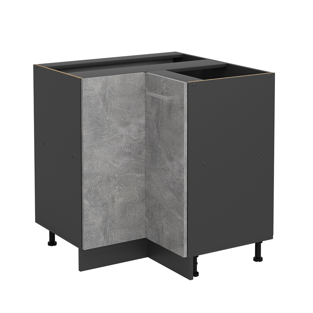 foto del prodotto mobile ad angolo cucina r line, calcestruzzo, 75.6 cm senza piano di lavoro vicco