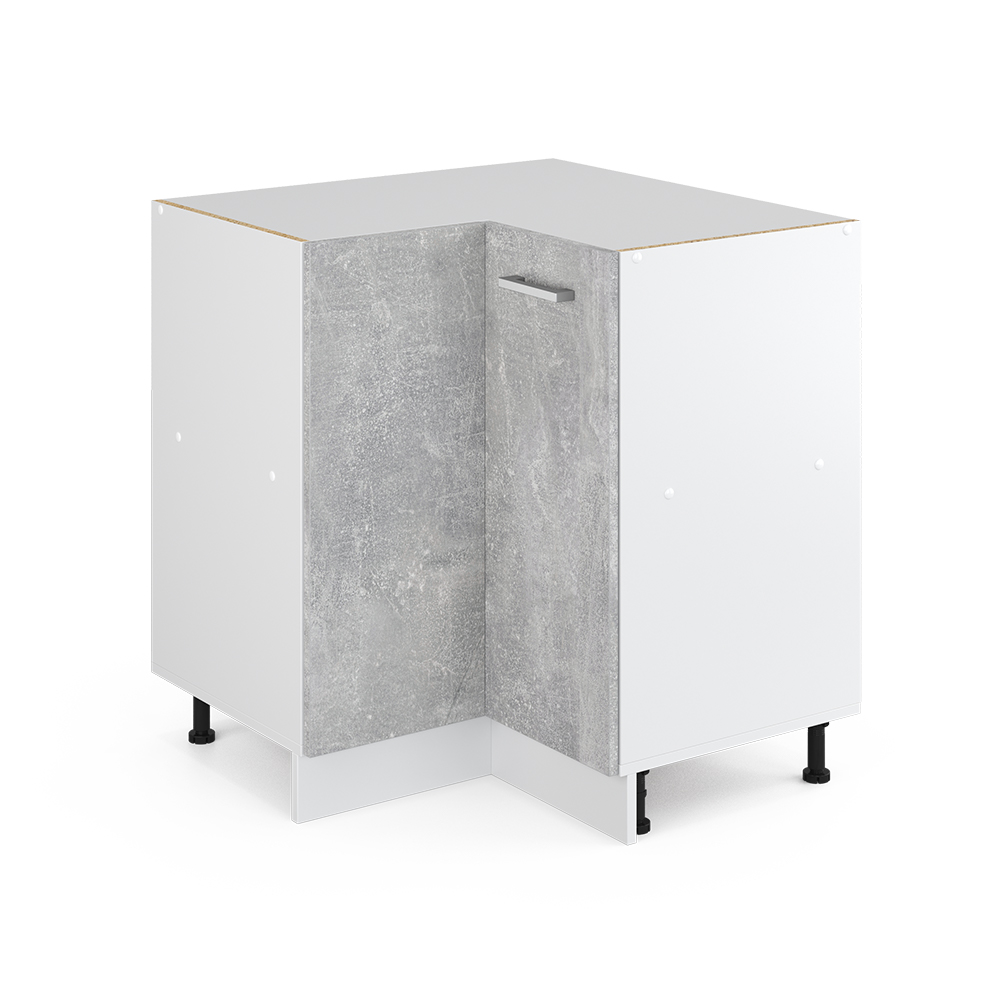 foto del prodotto mobile ad angolo cucina r line, calcestruzzo, 75.6 cm senza piano di lavoro, vicco