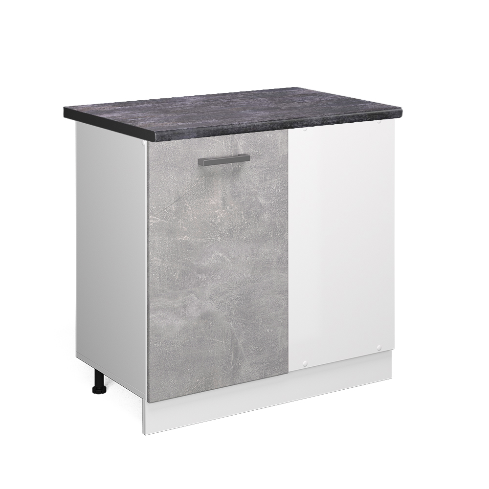 foto del prodotto mobile ad angolo cucina r line, calcestruzzo, 86 cm , pl antracite, vicco