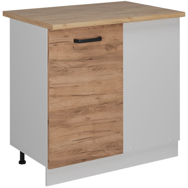 foto del prodotto mobile ad angolo cucina r line, quercia dorata, 86 cm pt rovere vicco
