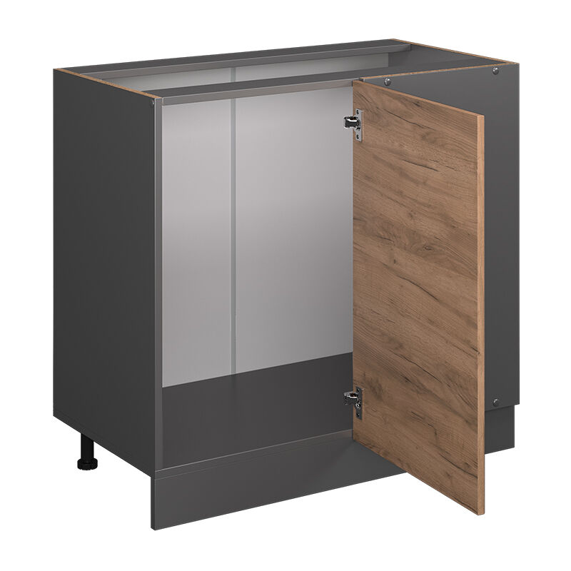 foto del prodotto mobile ad angolo cucina r line, quercia dorata, 86 cm senza piano di lavoro vicco