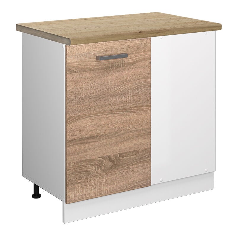 foto del prodotto mobile ad angolo cucina r line, sonoma, 86 cm , pl rovere, vicco
