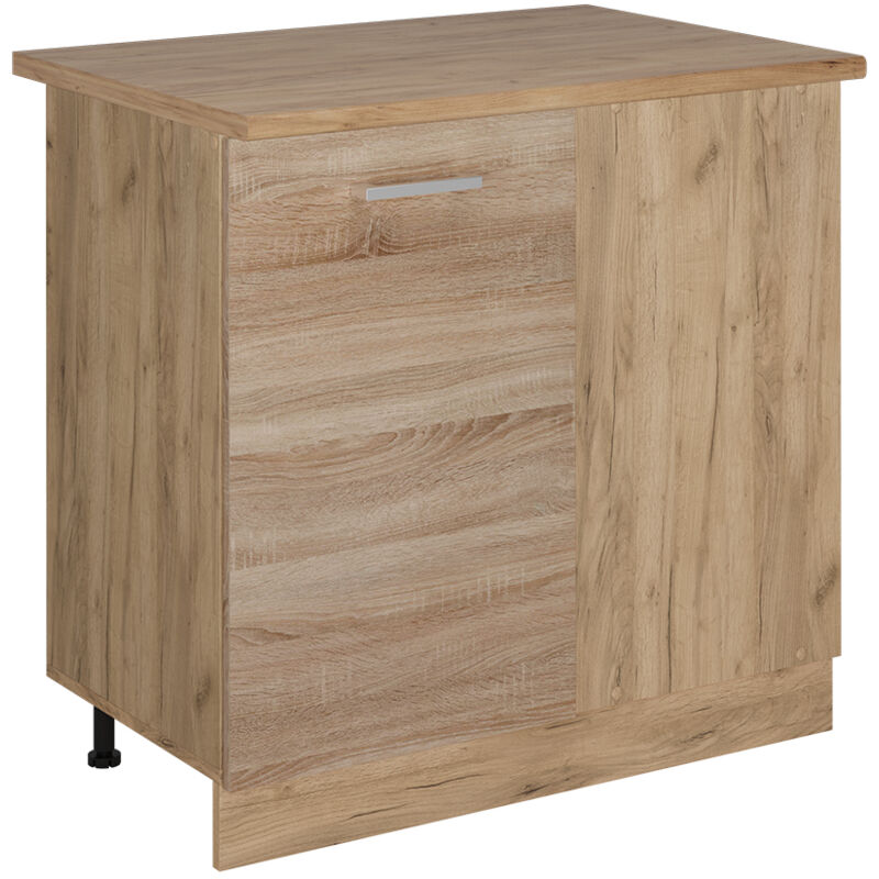 foto del prodotto mobile ad angolo cucina r line, sonoma, 86 cm , pl rovere vicco
