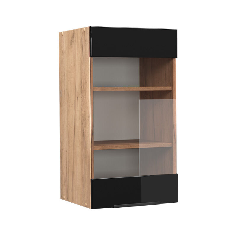 foto del prodotto mobile alto fame line, rovere nero lucido, 40 cm vicco