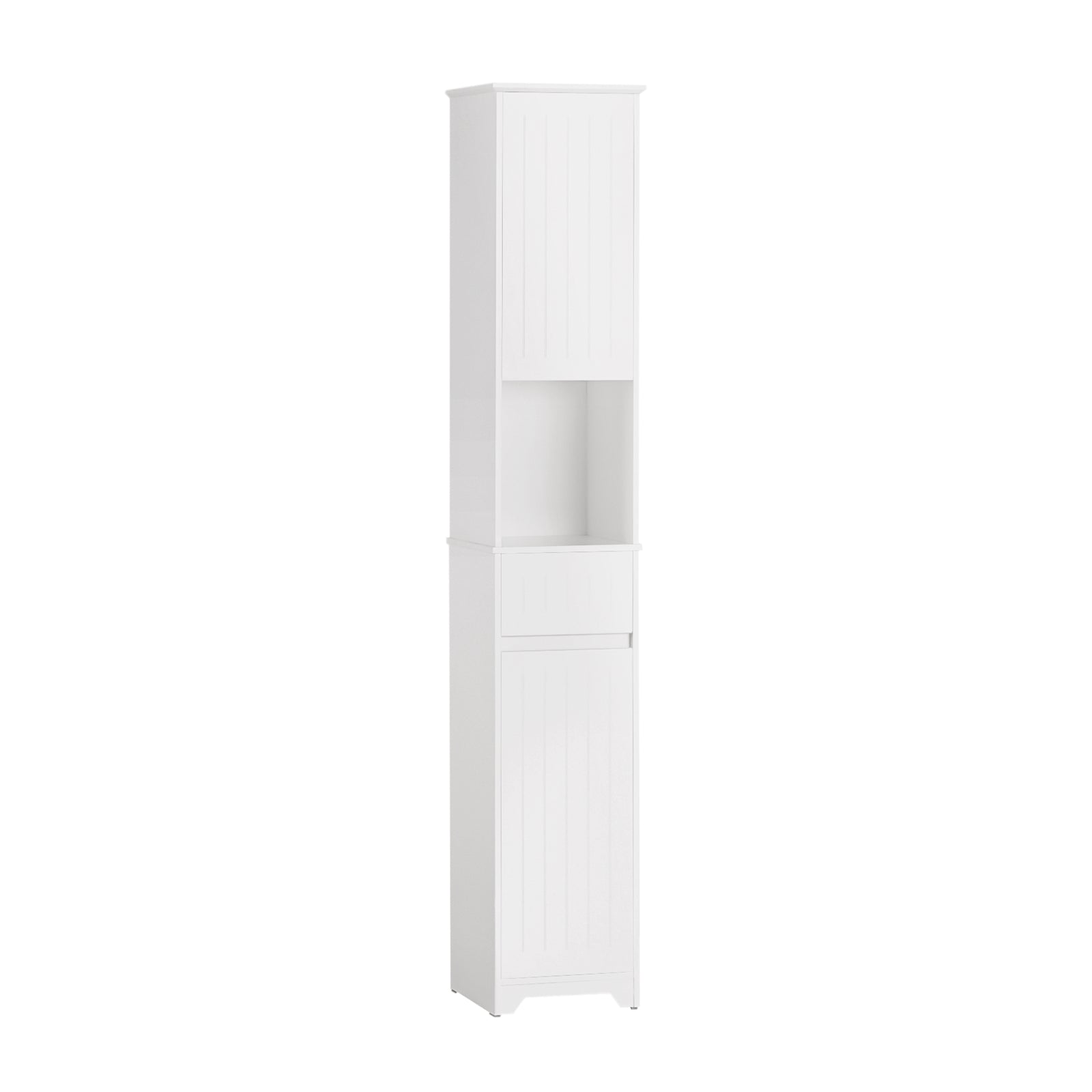 foto del prodotto mobile alto mobile a colonna bagno salvaspazio colonna bagno con 2 armadietti e 1 vano aperto 30x30x170cm bzr109 w sobuy