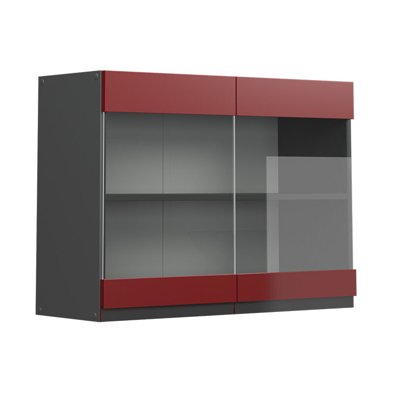 foto del prodotto mobile alto r line, rosso, 80 cm forma a j, vicco