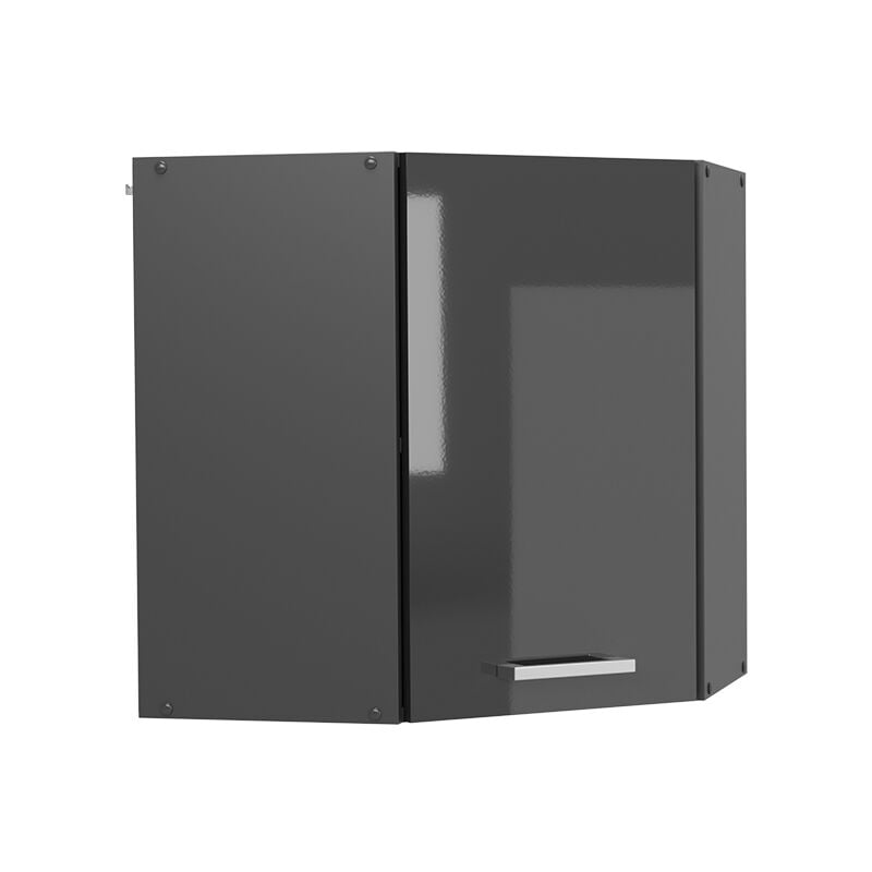 foto del prodotto mobile angolare da cucina r line, antracite lucido, 57 cm vicco