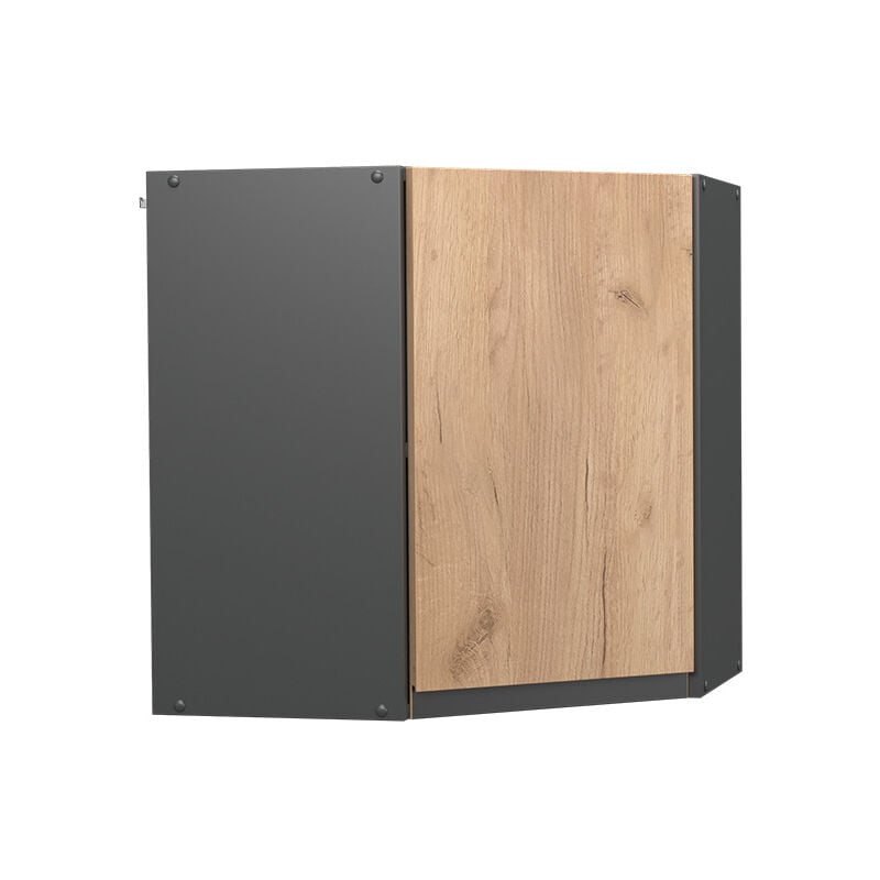 foto del prodotto mobile angolare da cucina r line, quercia dorata, 57 cm forma a j vicco