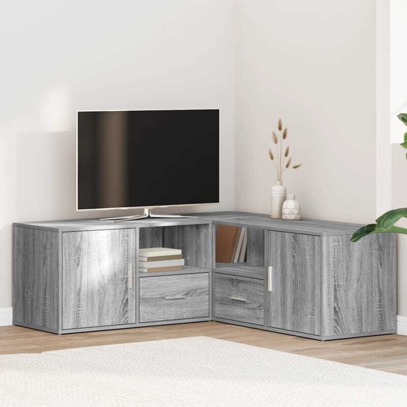 foto del prodotto mobile angolare grigio sonoma 200x40x45cm in truciolato vidaxl 552357