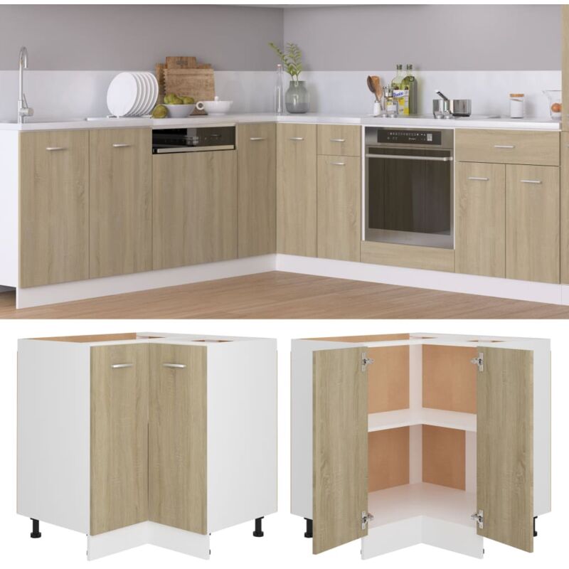 foto del prodotto mobile angolare lyon rovere sonoma 75,5x75,5x81,5 cm vidaxl