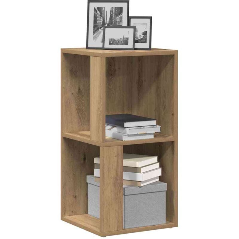 foto del prodotto mobile angolare rovere artigianale 33x33x67 cm in truciolato - vidaxl