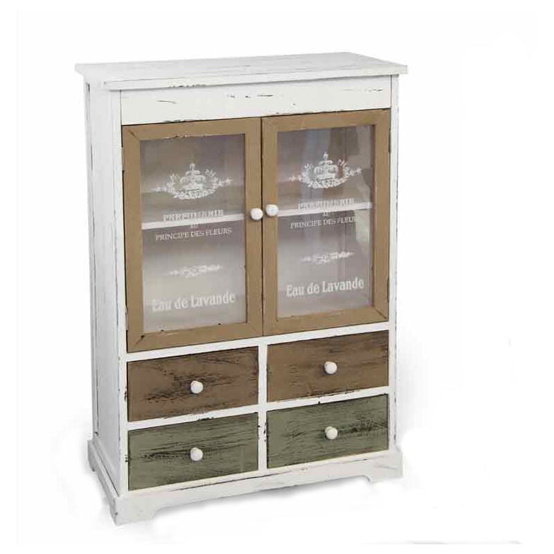 foto del prodotto mobile anticato 58x29x85 cm struttura legno