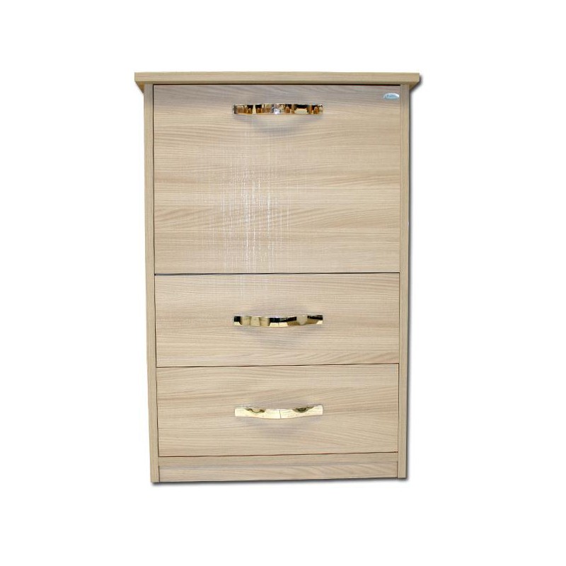 foto del prodotto mobile asse stiro olmo in legno nobilitato con 3 cassetti cm 44x57xh.89