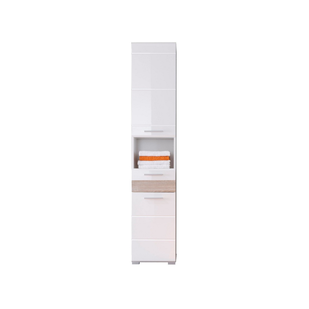 foto del prodotto mobile bagno a colonna mezzo, bianco, truciolare melaminico, 37x182x31 cm, epikasa