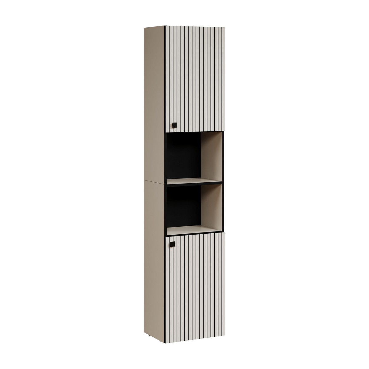 foto del prodotto mobile bagno a colonna pure, grigio, truciolare melaminico, 40x186x31 cm, epikasa