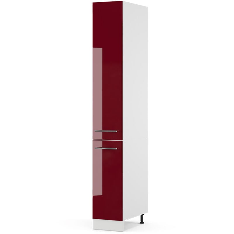 foto del prodotto mobile bagno alto fame line, rosso bordeaux lucido, 30 x 206.8 cm vicco