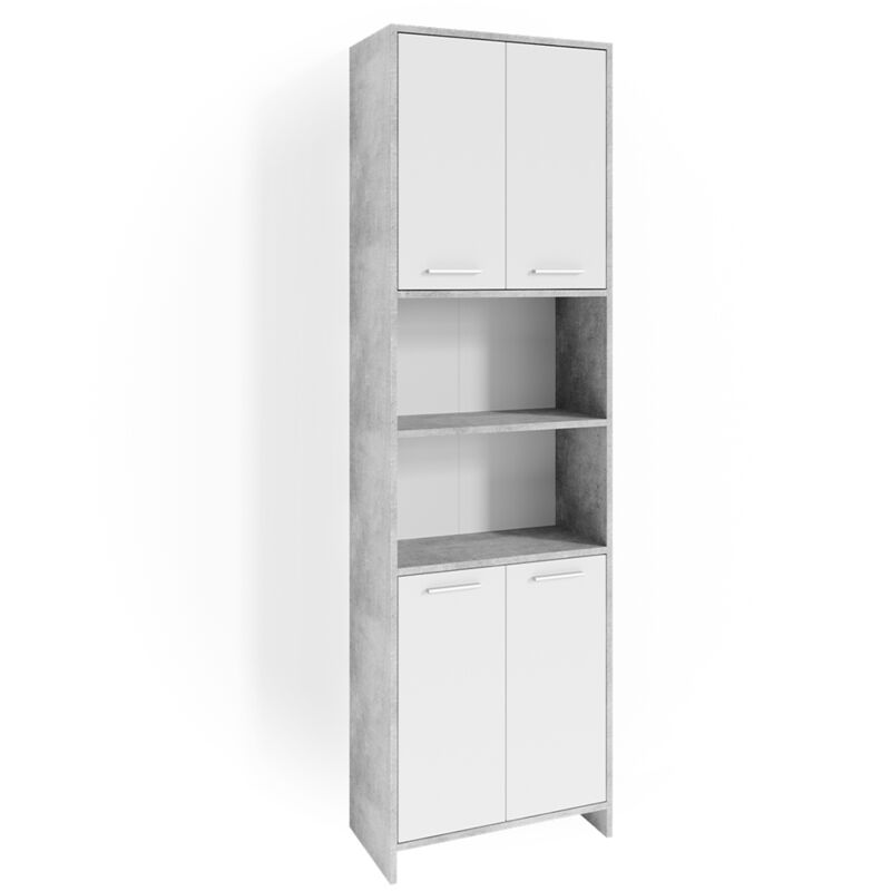 foto del prodotto mobile bagno alto maris, calcestruzzo, 56.1 x 190 cm vicco