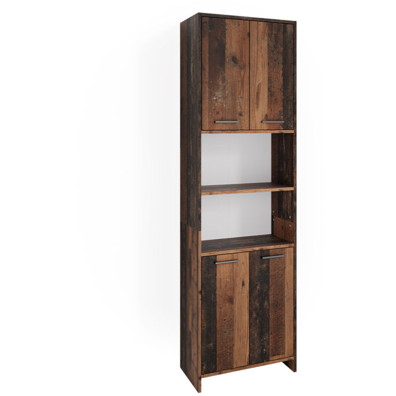 foto del prodotto mobile bagno alto maris, rovere rustico, 56.1 x 190 cm vicco