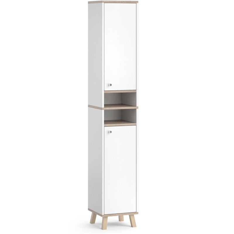 foto del prodotto mobile bagno alto senyo, bianco, 30 x 174 cm vicco
