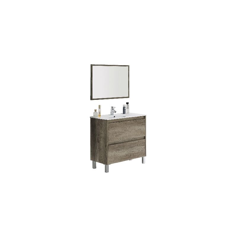 foto del prodotto mobile bagno con 2 cassetti 80x80x45 cm nordik