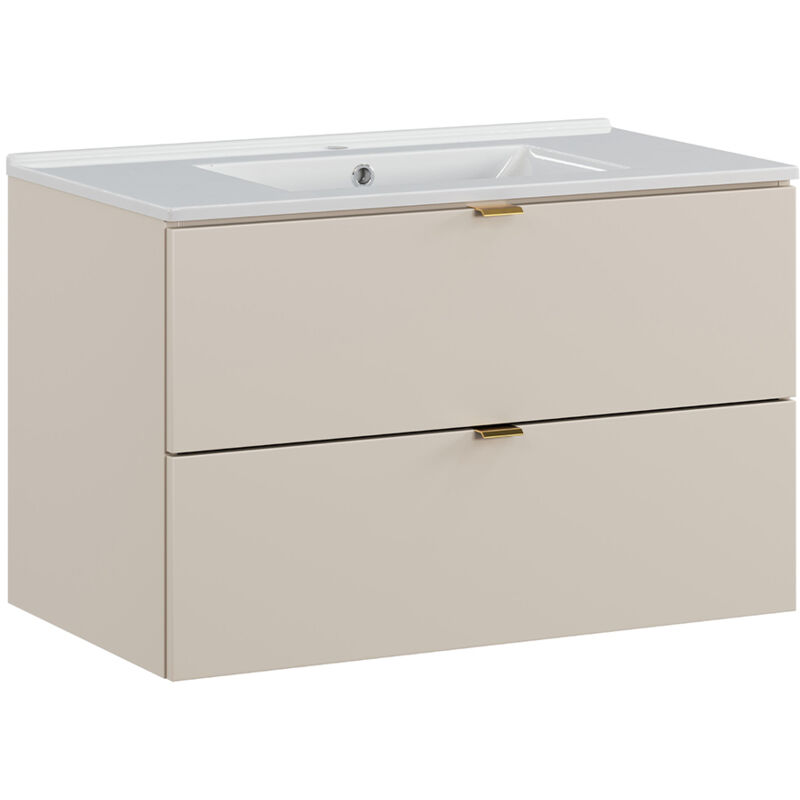 foto del prodotto mobile bagno con lavabo azel cachemire 80cm