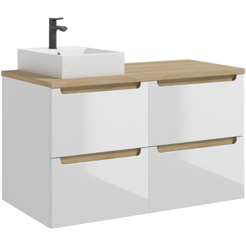 foto del prodotto mobile bagno con lavabo livia bianco 120cm