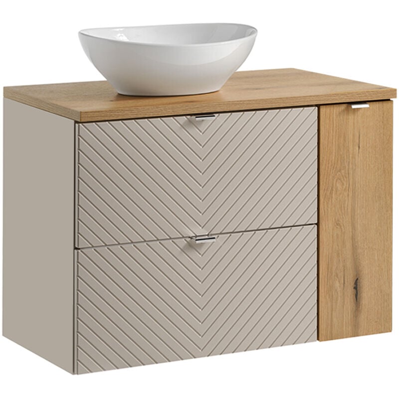 foto del prodotto mobile bagno con lavabo manoa cachemire 80cm