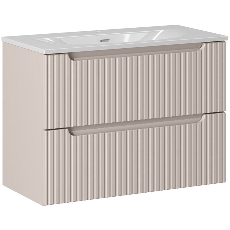 foto del prodotto mobile bagno con lavabo riva cachemire 80cm
