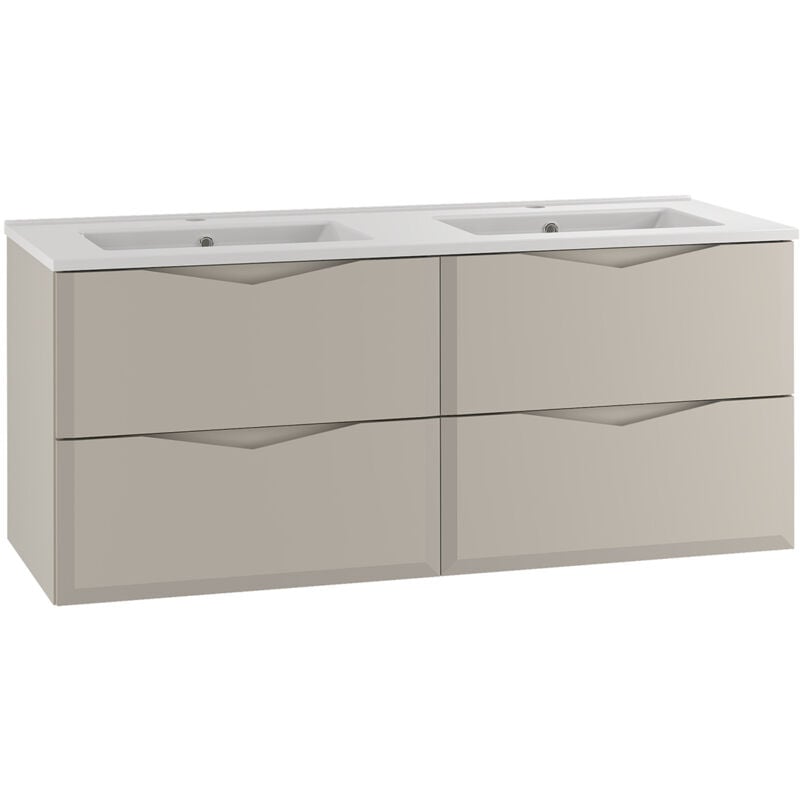 foto del prodotto mobile bagno doppio lavabo ellie cachemire 120cm