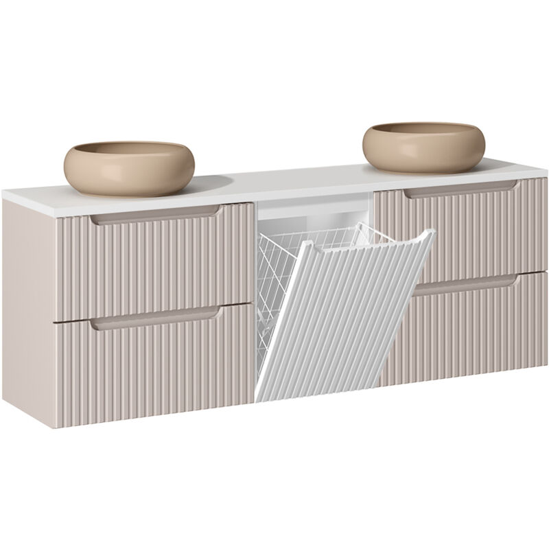 foto del prodotto mobile bagno doppio lavabo riva cachemire 160cm