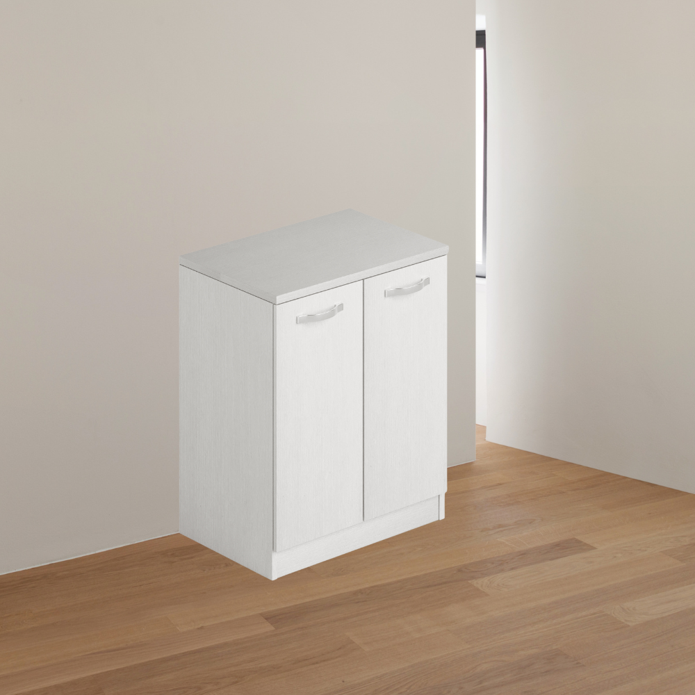 foto del prodotto mobile bagno due ante 71x50x85,5 colore bianco frassinato