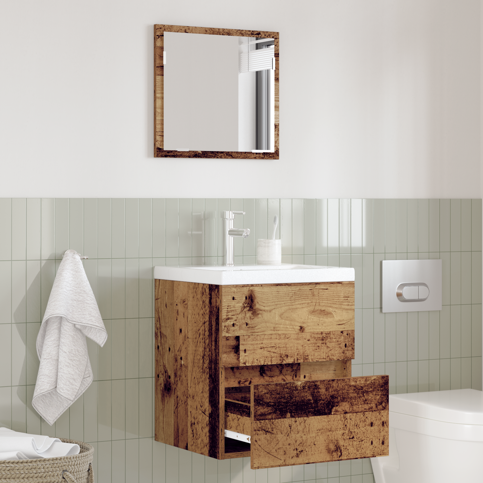 foto del prodotto mobile bagno legno vecchio 41 x 38.5 x 45 cm legno multistrato vidaxl