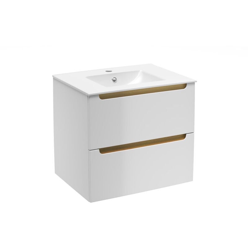 foto del prodotto mobile bagno natural stilla 60x60x45 cm bianco con lavabo stillad06056u1 naturel
