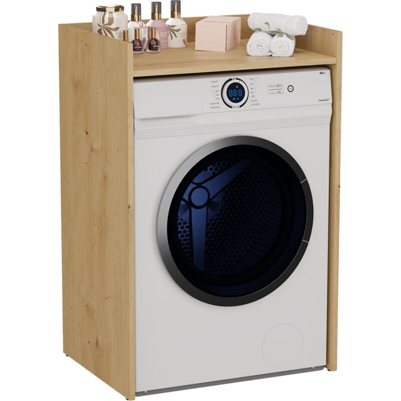 foto del prodotto mobile bagno per lavatrice pola np colore rovere artigianale