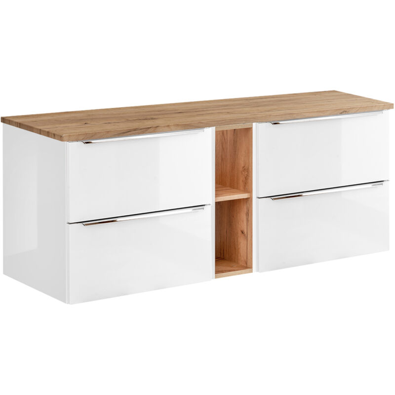 foto del prodotto mobile bagno senza lavabo april bianco 140cm