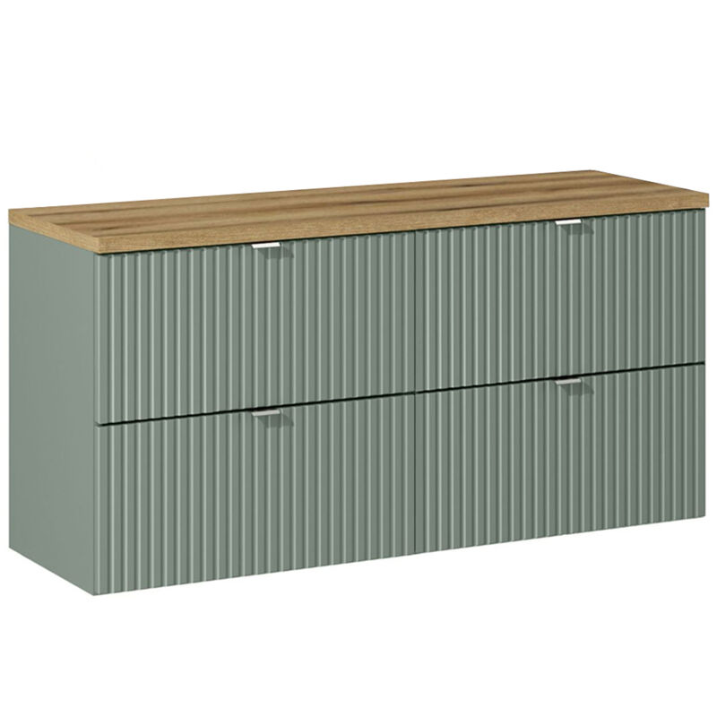 foto del prodotto mobile bagno senza lavabo jade verde e marrone 120cm
