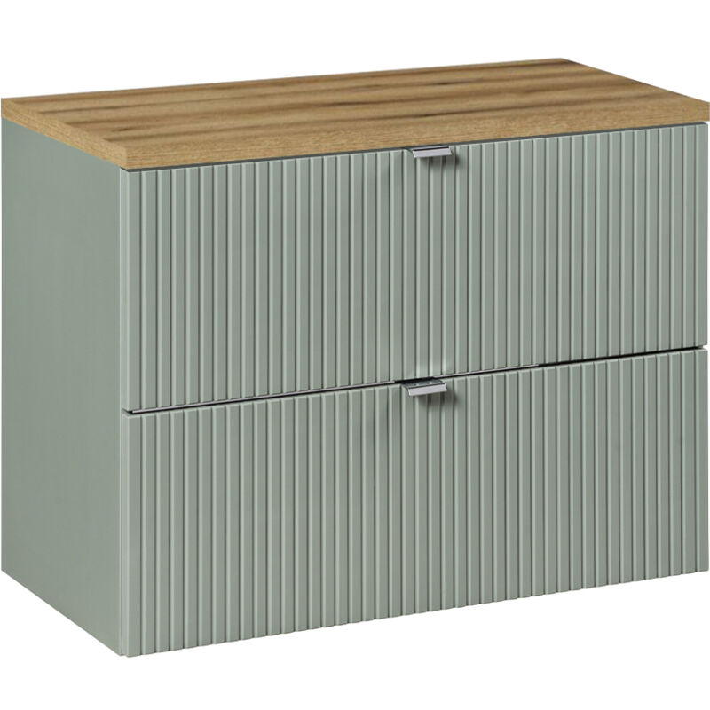 foto del prodotto mobile bagno senza lavabo jade verde e marrone 80cm