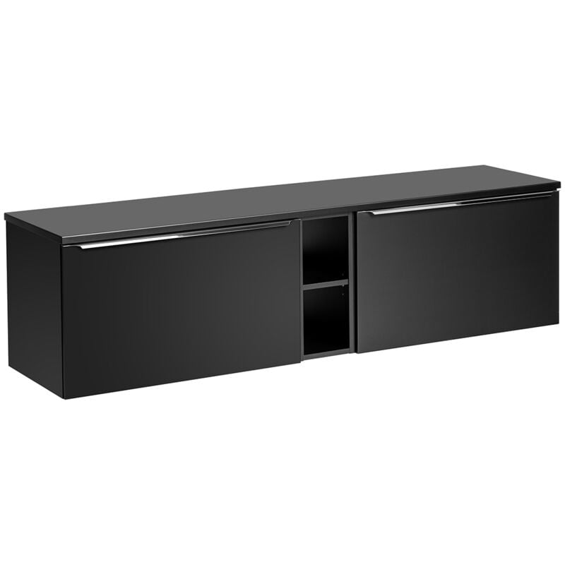 foto del prodotto mobile bagno senza lavabo ros nero 180cm
