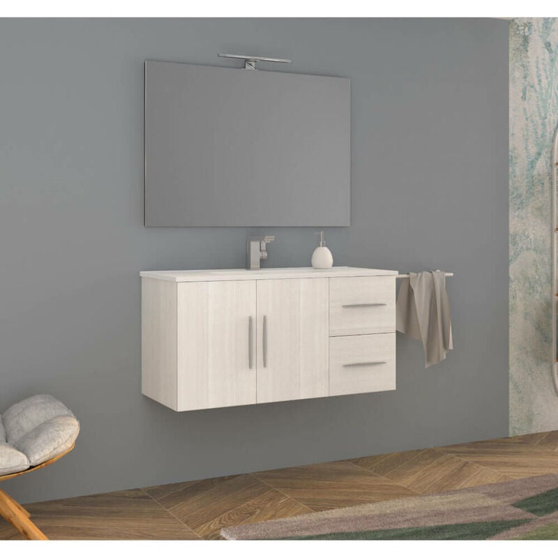 foto del prodotto mobile bagno simona cm.100 bianco rock