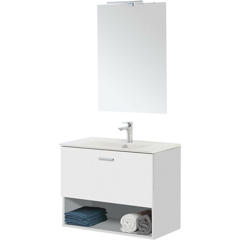 foto del prodotto mobile bagno sosp.cm.80 bianco 1 cass.+vano