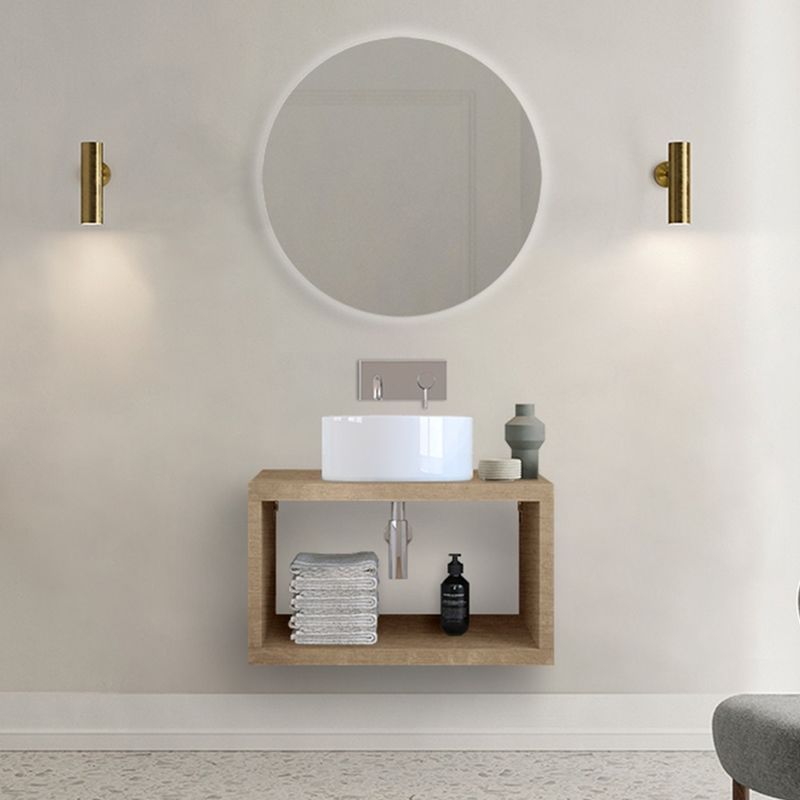 foto del prodotto mobile bagno sospeso aperto 60 cm master rovere miele