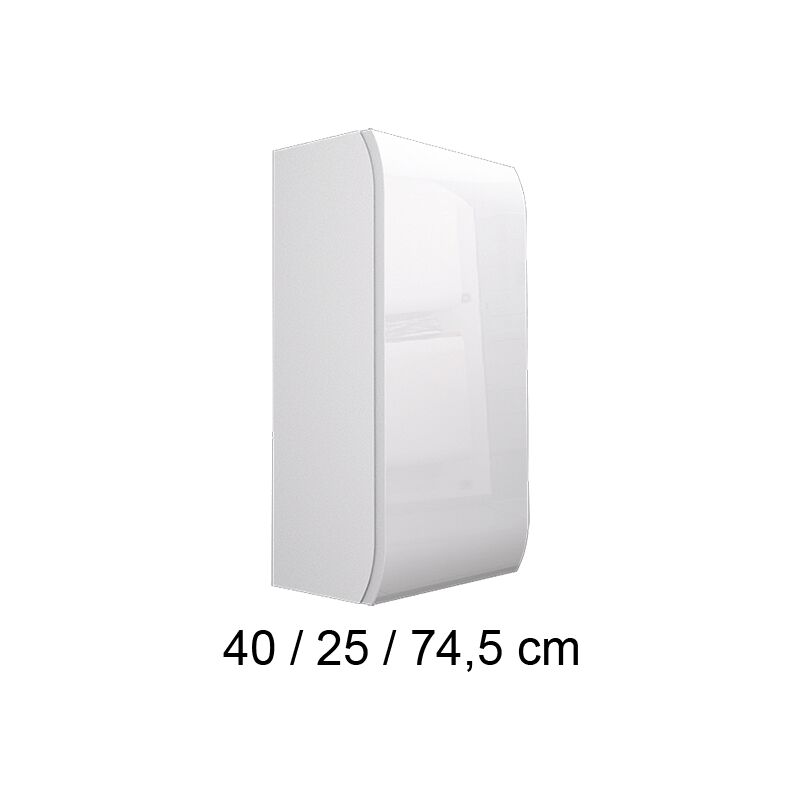 foto del prodotto mobile bagno sospeso con ripiani lucidi 4025745 cm